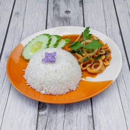 ผัดไข่เค็ม (กับข้าว)