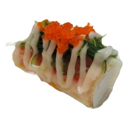 ไข่กระโดดไส้ ปูอัด+ยำสาหร่าย