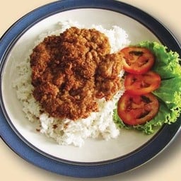 หมูหิมะราดข้าว