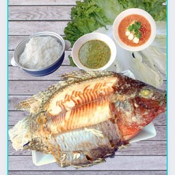 เมี่ยงปลาเผาชุด