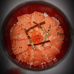 ข้าวหน้าแซลมอน ใหญ่