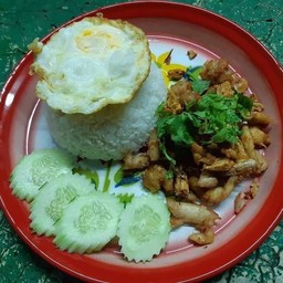 ทอดกระเทียม (ราดข้าว)