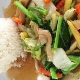 Stir Fried Mixed Vegetables With Rice
