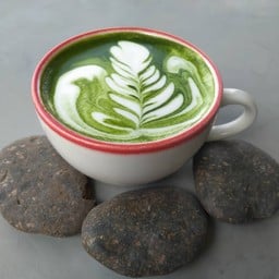hot matcha latte