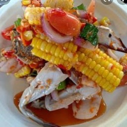 ตำข้าวโพดปูม้า   ไท   # ปลาร้า