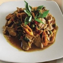 ผัดฉ่าหมูนรก (กับข้าว)