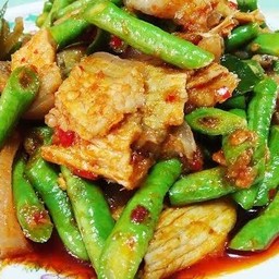 (กับข้าว)ผัดพริกแกง(ใต้)