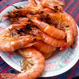 กุ้งขาวย่าง500กรัม