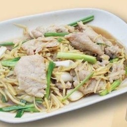 หมูผัดขิงอ่อน (กับข้าว)