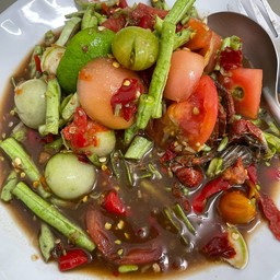 ตำถั่ว ปู ปลาร้่า