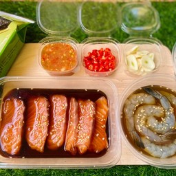 SET 8 Korean Soy Sauce Marinated Salmon + Authentic Fish Sauce Marinated Shrimp