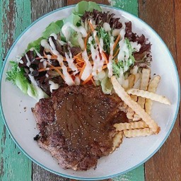 สเต๊กหมูพริกไทยดำ