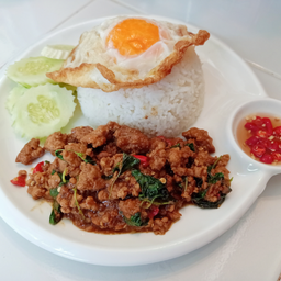 ข้าวกระเพราหมูสับ