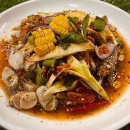 Oyster Salad, Mango, Corn