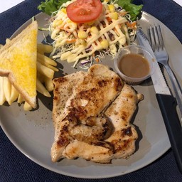 สเต็กไก่พริกไทยดำ