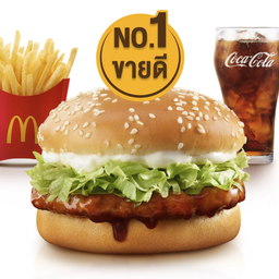 ซามูไรเบอร์เกอร์หมู [อร่อยซ่าไปกับโค้ก]