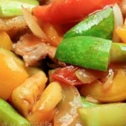 ผัดเปรี้ยวหวานปลากระพง (กับข้าว)