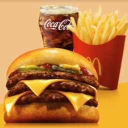 ทริปเปิ้ลบีฟชีสเบอร์เกอร์ [อร่อยซ่าไปกับโค้ก]