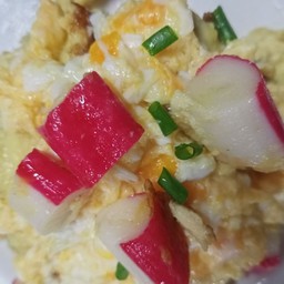 ข้าวหน้าไข่ข้นปูอัด