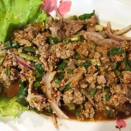 ลาบเนื้อสุก(ใสมะนาว)