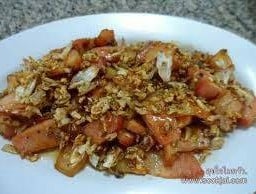 ข้าวเบคอนกระเทียม