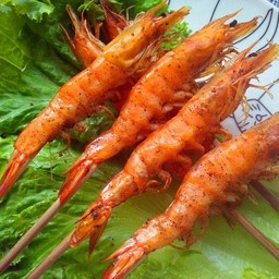 กุ้งย่าง 1 ไม้ 烤虾