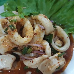 ลาบปลาหมึก