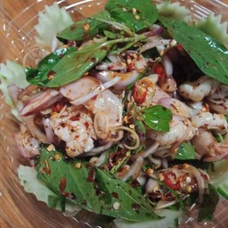 พล่า(ทะเล/กุ้งสุก/รวมมิตร/หมูย่าง/ไก่ย่าง