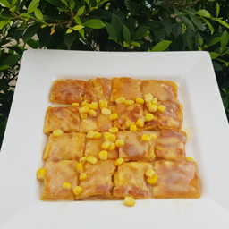 โรตีข้าวโพด (ใส่ไข่)