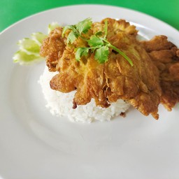 ไข่เจียวราดข้าว