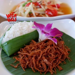 ข้าวมัน-หมูฝอย