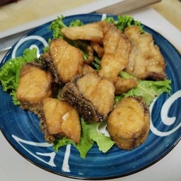 เนื้อปลากะพงทอดน้ำปลา