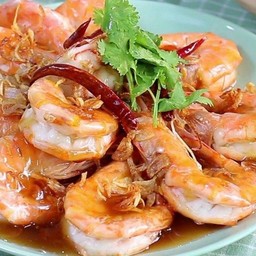กุ้งทอดราดซอสมะขาม