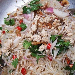 Spicy Glass Noodle Salad with Minced Pork