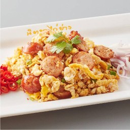 ไข่ขยี้ไส้กรอกอีสาน