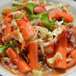 Spicy Crab Stick Salad