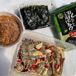 Set กุ้งดอง+น้ำจิ้ม สาหร่าย