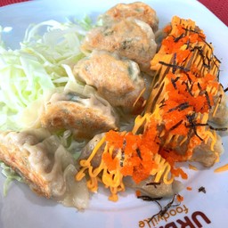 เกี๊ยวซ่าทอดน้ำ 10 ชิ้น (ครึ่งหน้า)