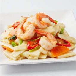 ยอดมะพร้าวผัดกุ้ง