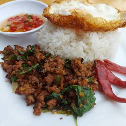 ของโคตรดี กระเพราเนื้อ-หมู