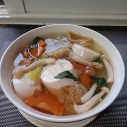 ต้มจืดวุ้นเส้นเต้าหู้อ่อน