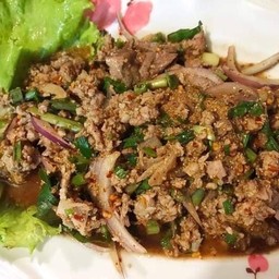 ลาบเนื้อสุกขม