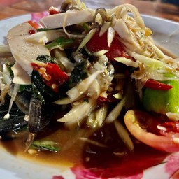 ตำปลาร้าหมูยอ