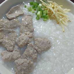 โจ๊กหมู+ตับ