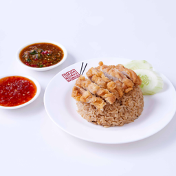 ข้าวมันไก่ทอดพิศษ (ข้าวกล่อง)