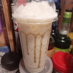 นมสด-คาราเมล แก้ว22oz.แยกน้ำแข็ง