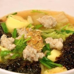 ต้มจืดเต้าหู้หมูสับสาหร่าย