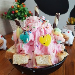 ปังเย็นนมชมพู