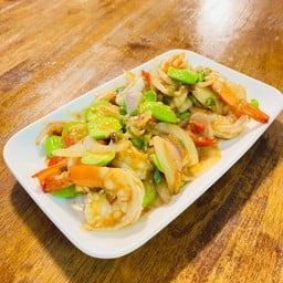 กุ้งผัดกะปิสะตอ ไลน์แมน