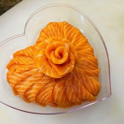 เค้กหัวใจแซลมอน